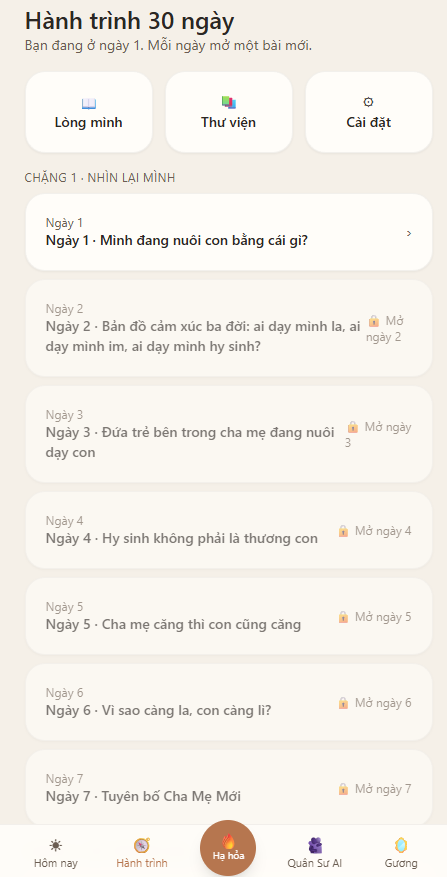 Hành trình 30 ngày